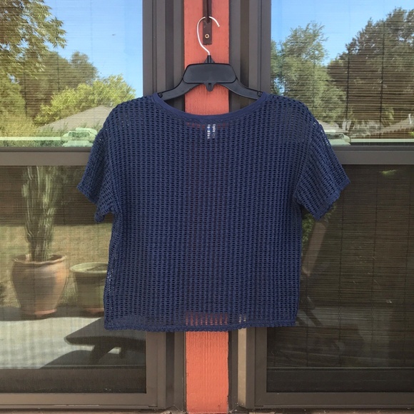 Navy Forever 21 Crop Top - Picture 4 of 4